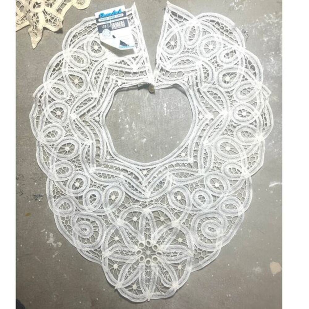 Vintage Handmade lace, Collar, Wedding, Lace, white